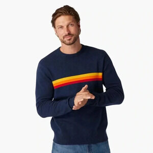 Fair Harbor Robinson Navy Sunset Stripe Sweater Size 2X